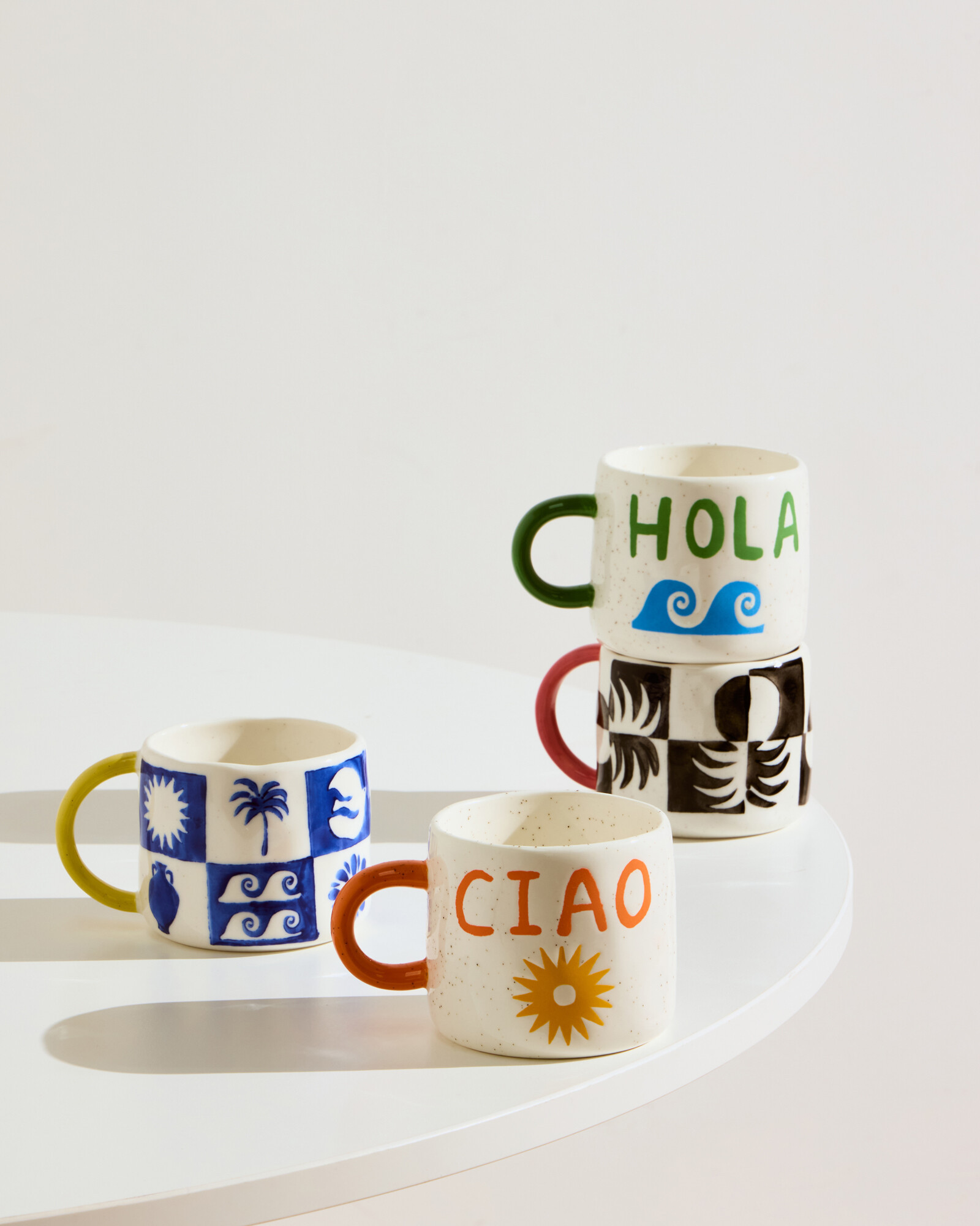Hola Speckled Wave Ceramic Mug | Oliver Bonas | Oliver Bonas (Global)
