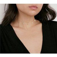 Custom Zircon Name Necklace, Minimalist Pendant, Personalized Infinity Necklace, Gift For Her, Weddi | Etsy (US)
