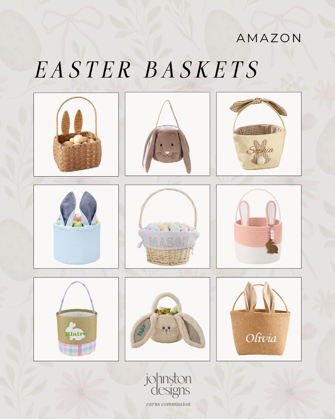 Amazon Easter baskets with personalized options, bunny baskets, kids Easter gifts and spring basket ideas for toddlers and children. 🐰🌸

Amazon easter baskets, easter basket ideas, personalized easter basket, kids easter basket, toddler easter basket, bunny basket, spring gifts for kids, easter gifts, boys easter basket, girls easter basket, easter decor, kids gift ideas, last-minute, prime delivery. 

 #LTKSeasonal #LTKHome #LTKKids