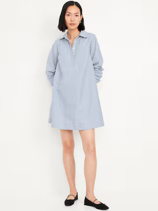 Loose Mini Shirt Dress | Old Navy (US)