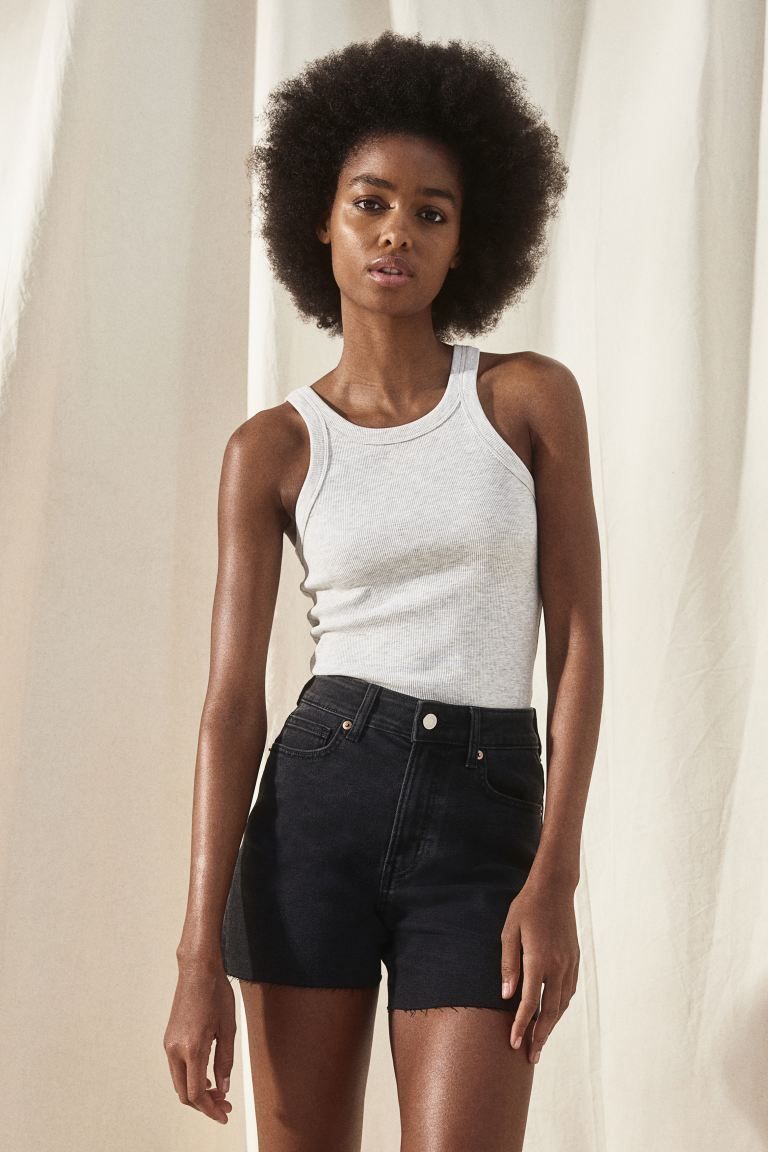 Skinny High Denim Shorts | H&M (US + CA)