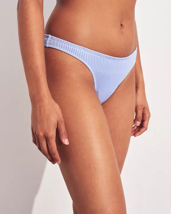 Ribbed High-Leg Bikini Bottom | Hollister (US)