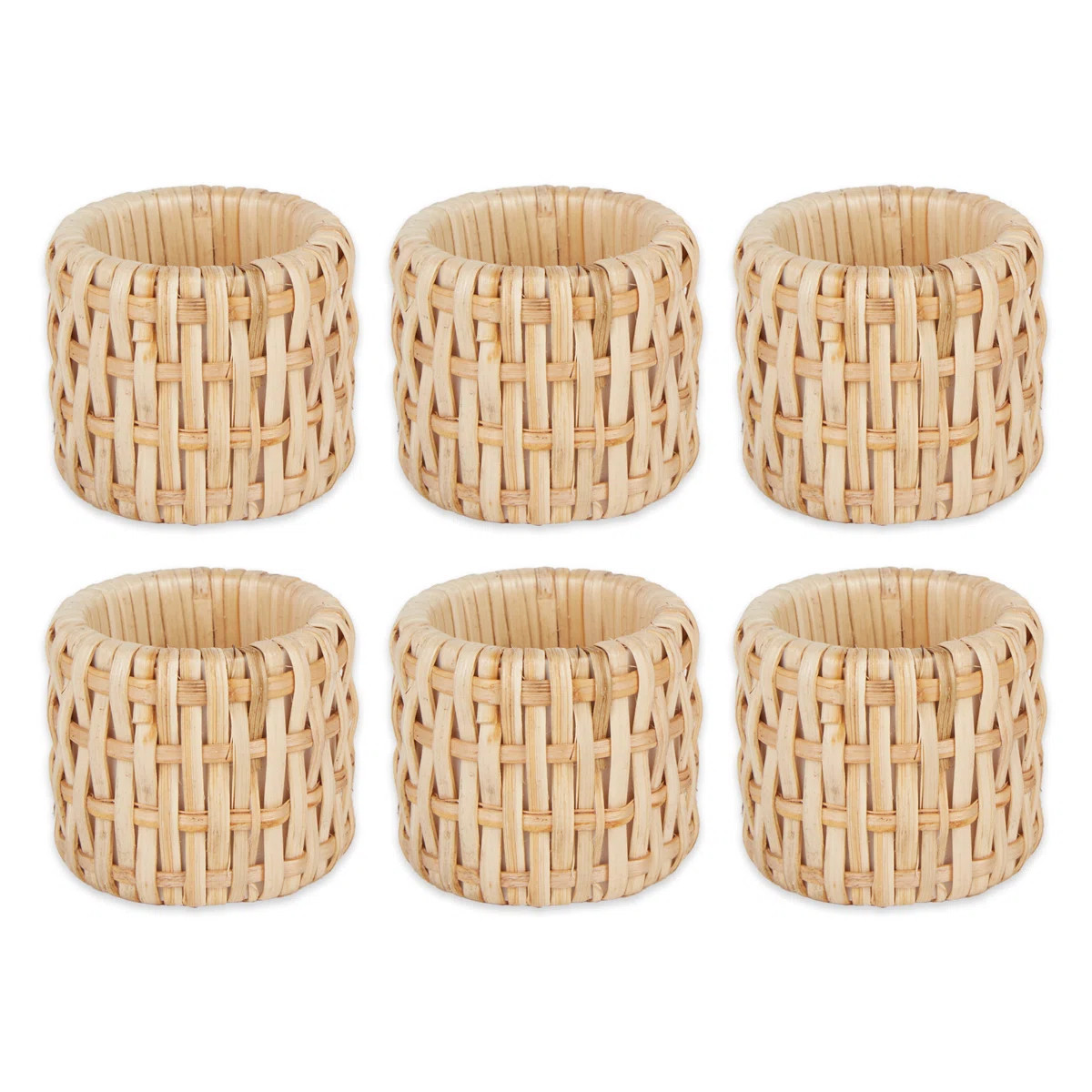 Rattan Porcelain China Napkin Ring (Set of 6) | Wayfair North America