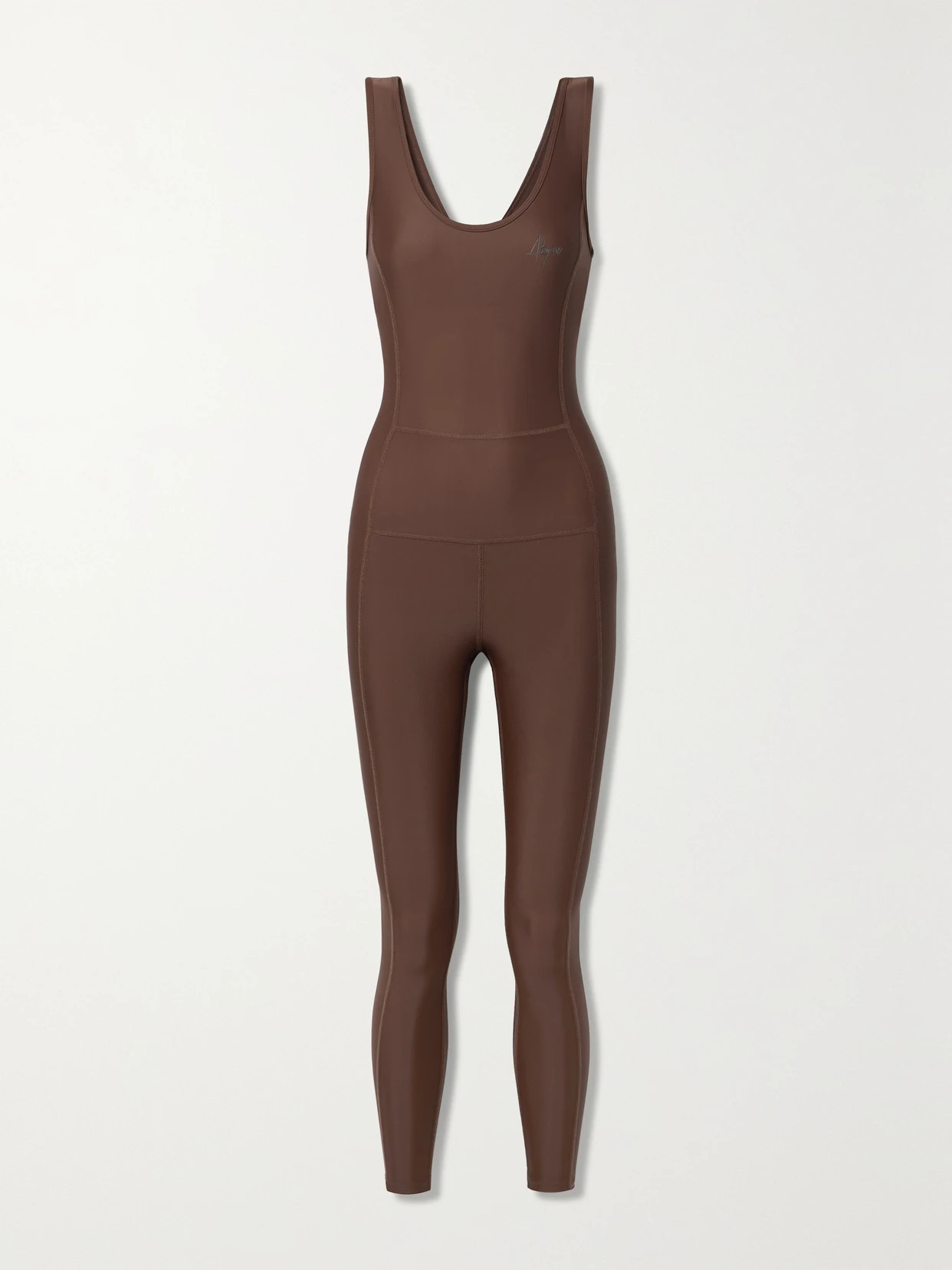 Abysse - + Net Sustain Kai Stretch-econyl Jumpsuit - Brown | NET-A-PORTER (US)