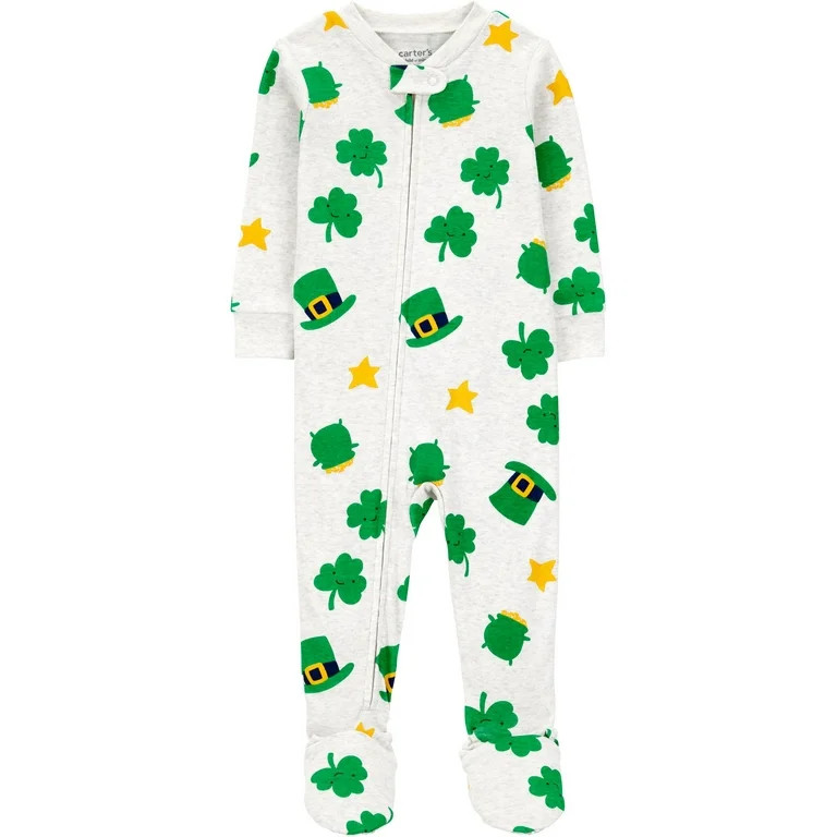 Carter's Child of Mine Toddler St. Patrick's Pajama, One-Piece, Sizes 12M-5T | Walmart (US)
