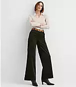 Palmer Wide Leg Pants in Brushed Corduroy | LOFT