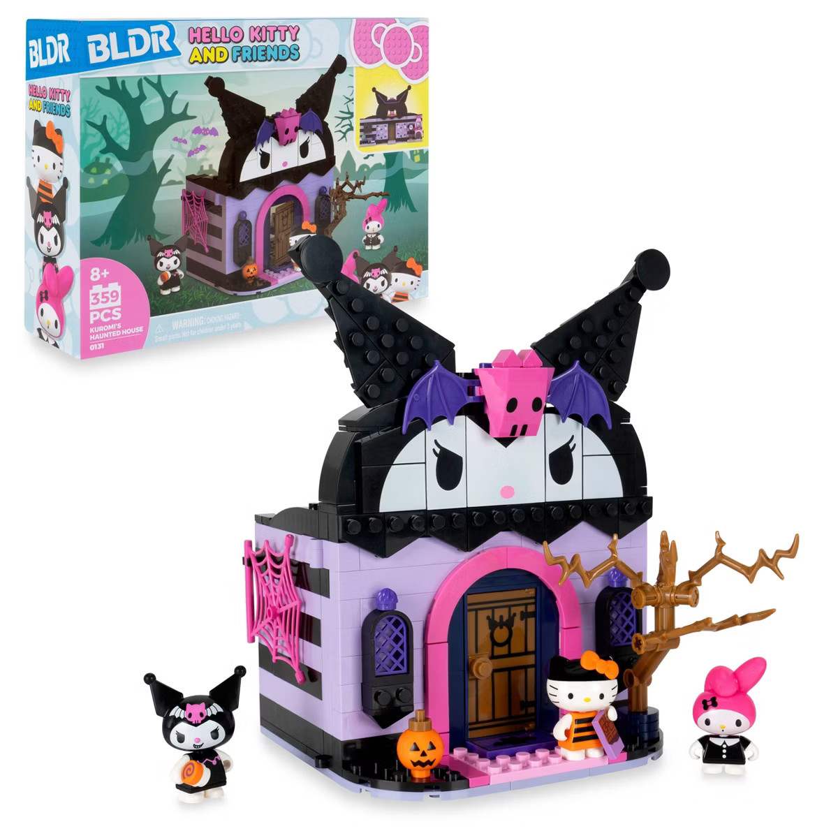Hello Kitty Medium Playset & 2_1.5" Figures Sanrio Medium Building Set - Kuromi's Haunted House | Target