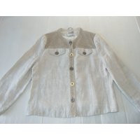 80S Linen Women's Crop Jacket Austrian Blazer Country Alpen Folk Size Large | Etsy (UK)