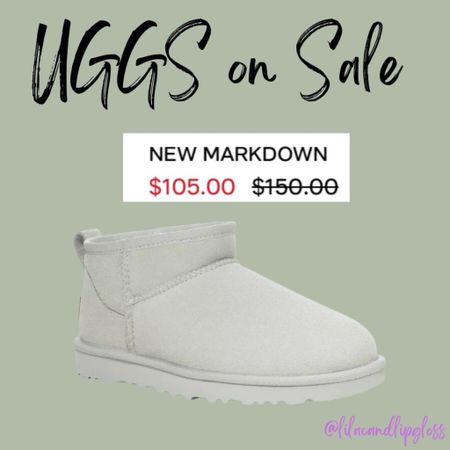 Ugg Ultra Minis are on sale in this Goose color with free shipping! 

#LTKstyletip #LTKshoecrush #LTKsalealert