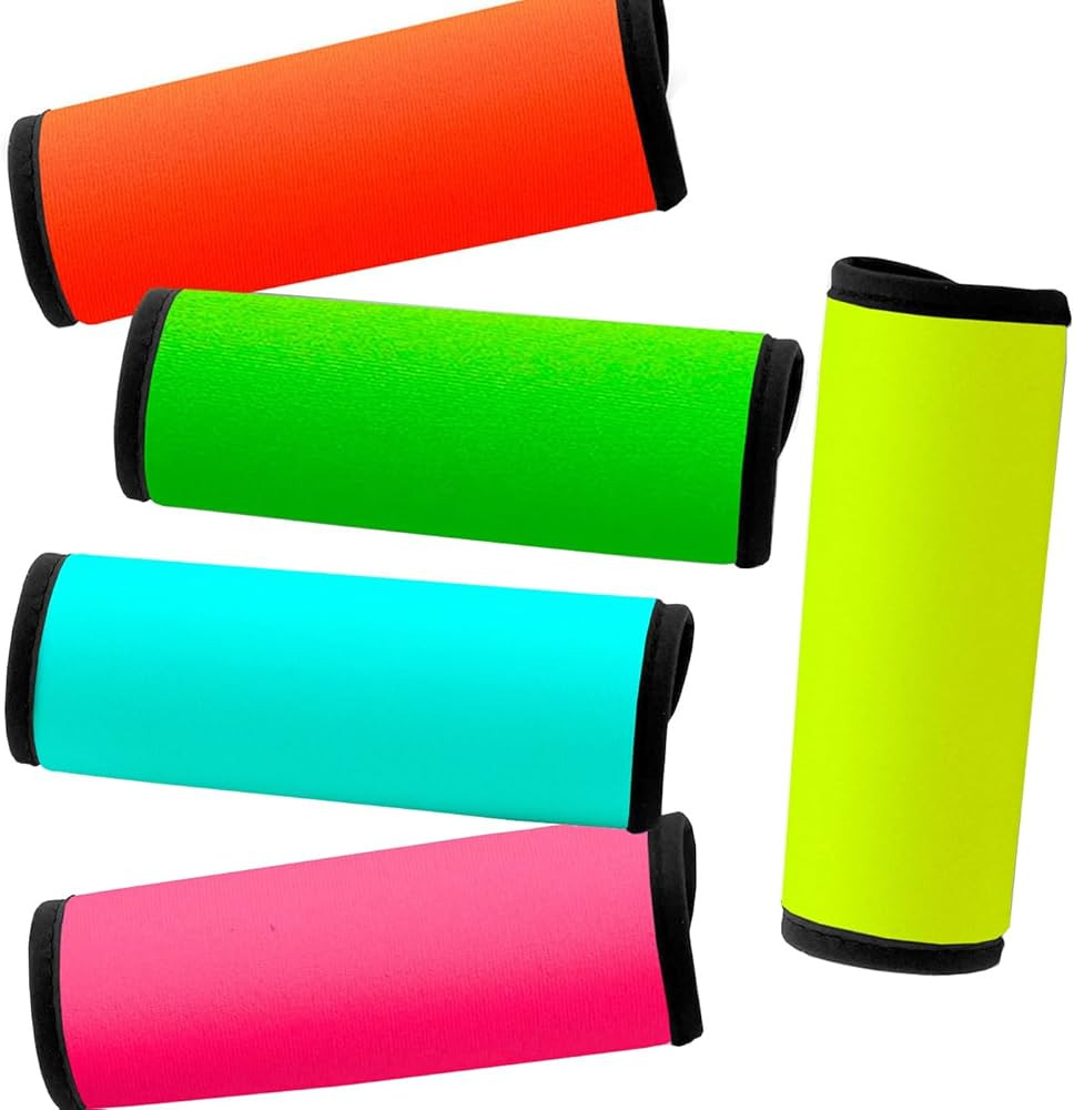 Neoprene Luggage Handle Wraps for Traveling Bright Color Luggage Tags|Handle Wraps|Handle Covers ... | Amazon (US)