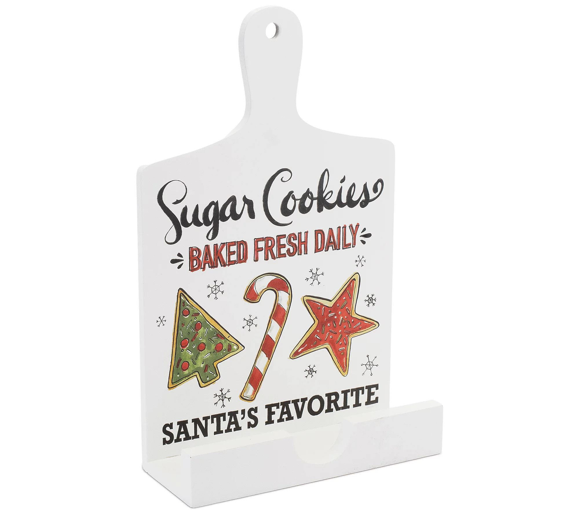 Melrose Santa's Favorite Cook Book Holder 13.5"" H | QVC