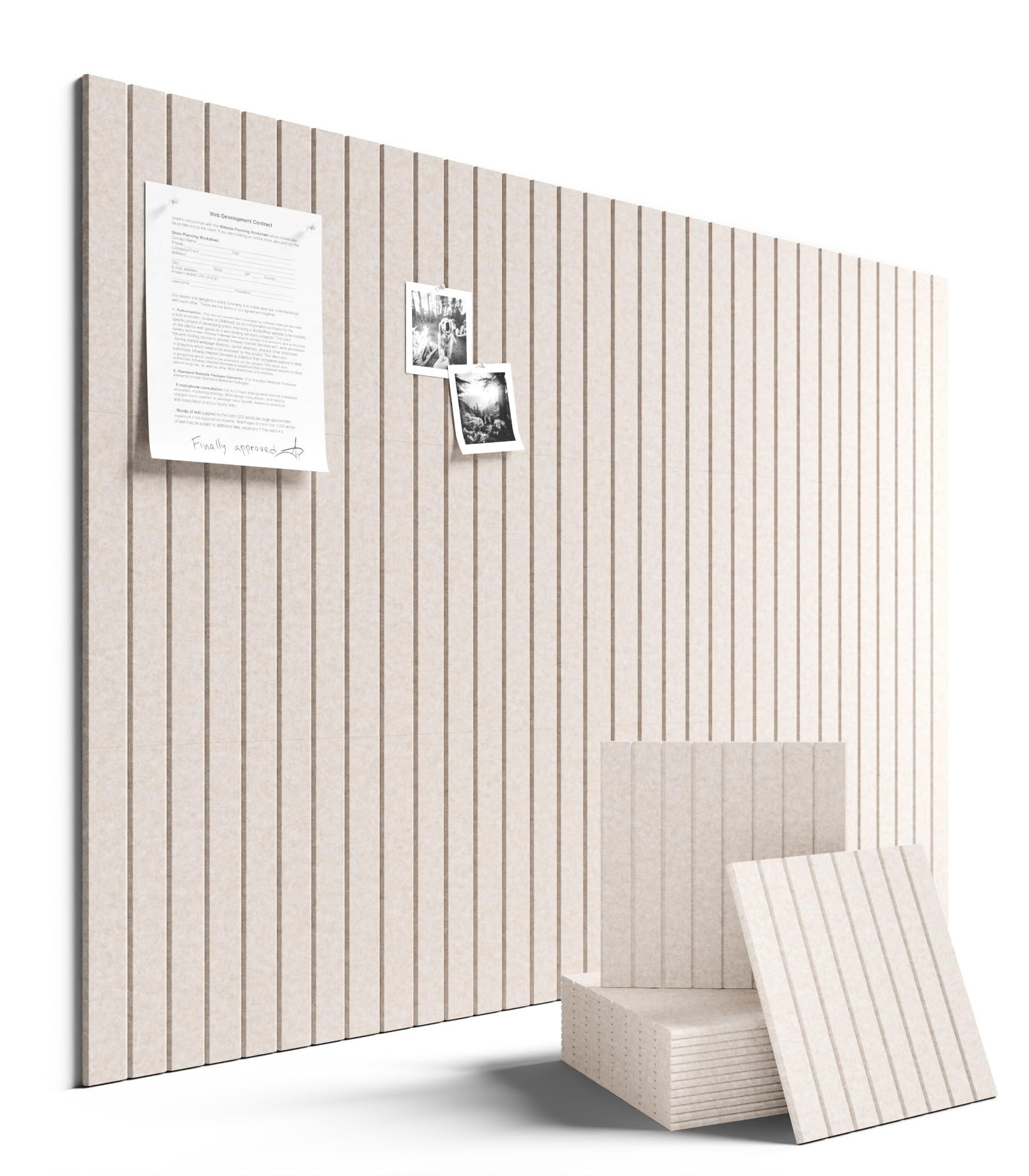 Fluxynara Large Felt Bulletin Board 48" x 36" Cork Board Alternative-12 Pack with 70 Safe Removab... | Amazon (US)