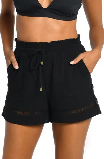 La Blanca Beach Cotton Cover-Up Shorts | Nordstrom | Nordstrom