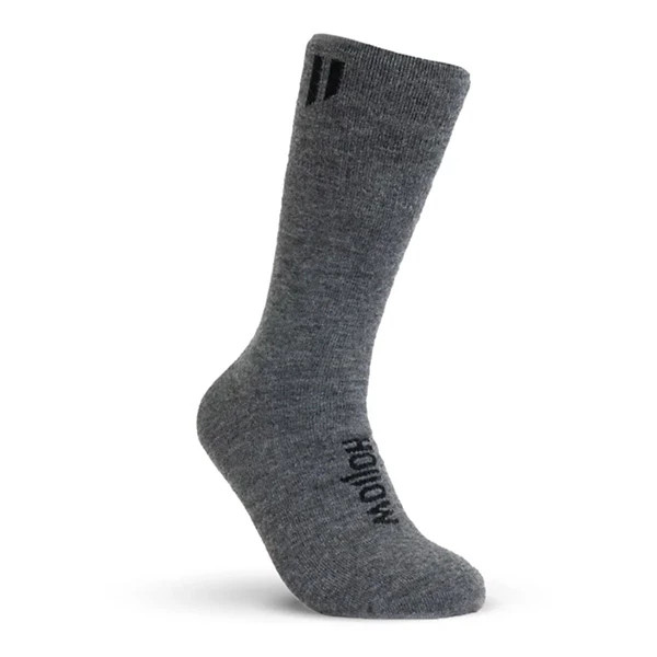Adult Hollow Alpaca Boot Crew Socks XLarge Grey Heather | Scheels