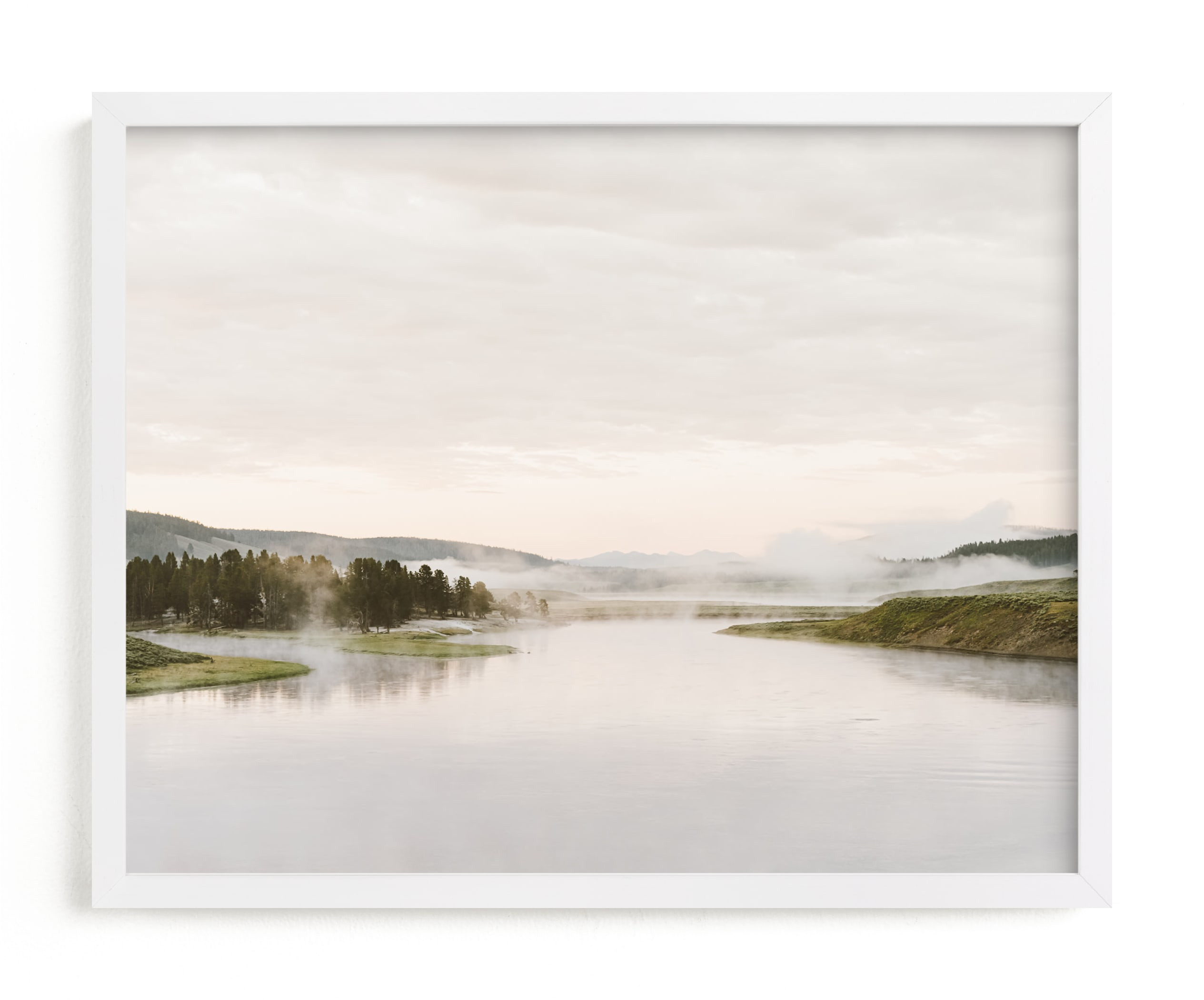 Misty lake | Minted