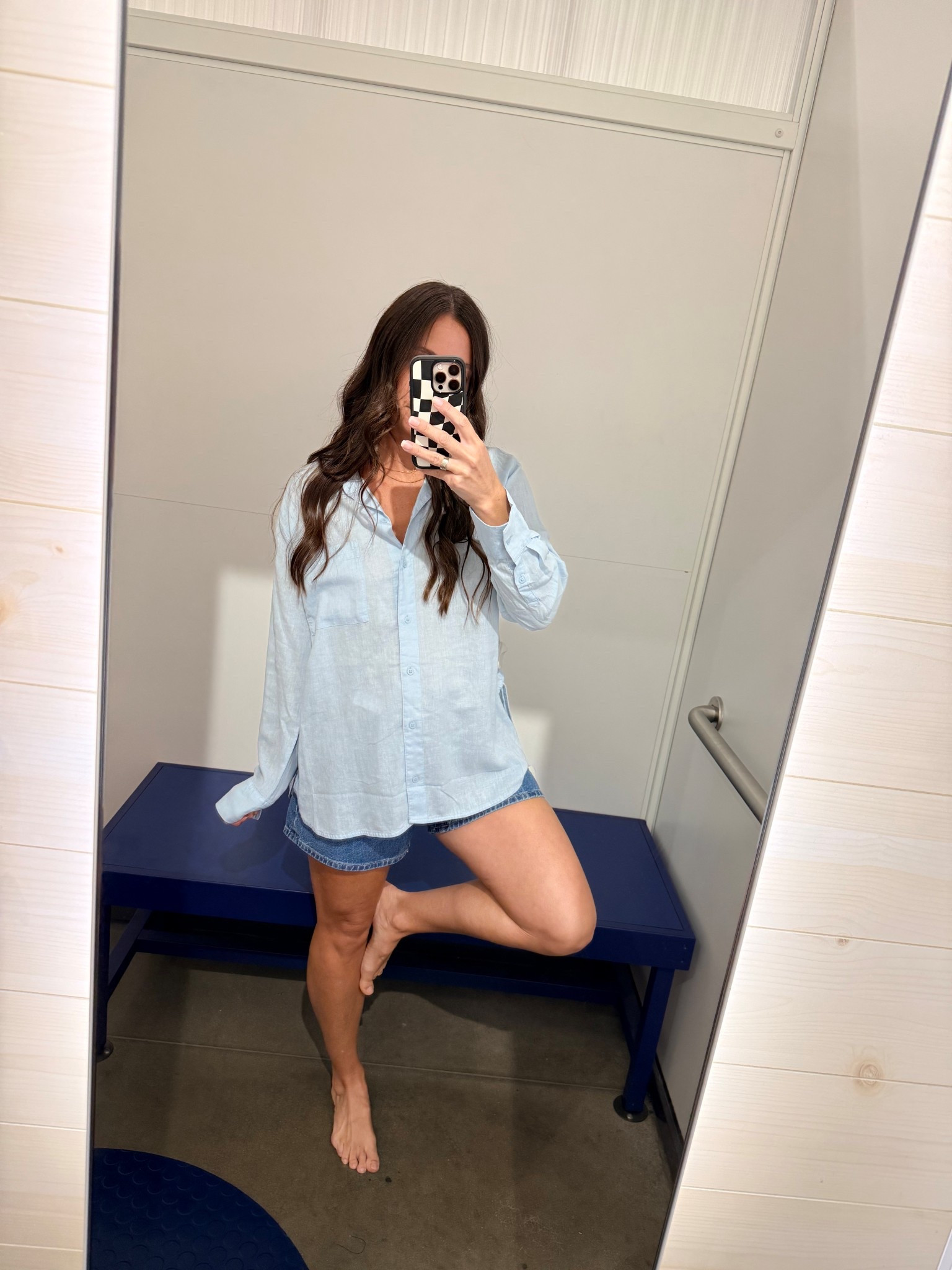 This one’s your “don’t overthink it” outfit for spring 🤍

If getting dressed has been feeling harder than it should… start here.

The linen blue button-down is that instant put-together piece (with basically zero effort) 🙌🏼
Lightweight, relaxed, slightly oversized, in the best way. It drapes without clinging and gives that effortless, styled look every time. Bonus: tons of color options 🌈

And the denim shorts? Finally… a pair that actually works for mom life.
The length ✔️ the fit ✔️ no constant adjusting ✔️

Why this combo just hits:
✔ looks styled without trying
✔ breathable + all-day comfortable
✔ easy pieces you’ll rewear on repeat
✔ perfect for errands, drop-offs, travel, real life

Fit details:
• Top: M (wearing oversized for a relaxed fit)
• Shorts: 2 (runs big—size down one)
• 5’5” | 130 lbs

These are already going quick, especially in the most popular sizes 🤍

Tap to shop + save this for your next “I have nothing to wear” day ✨

#LTKSaleAlert #LTKootd #LTKmomlife