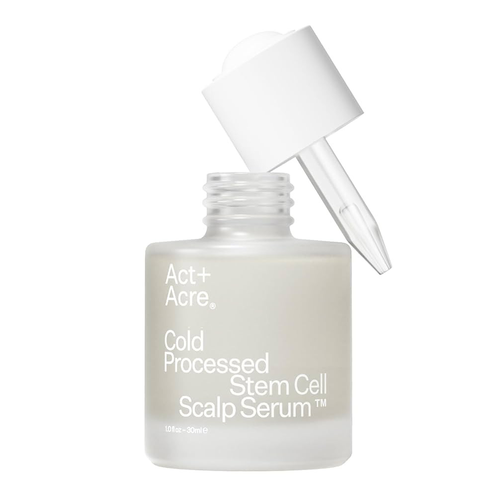 Act+Acre Cold Processed Stem Cell Scalp Serum - Promotes Thicker and Fuller-Looking Hair - Soothe... | Amazon (US)