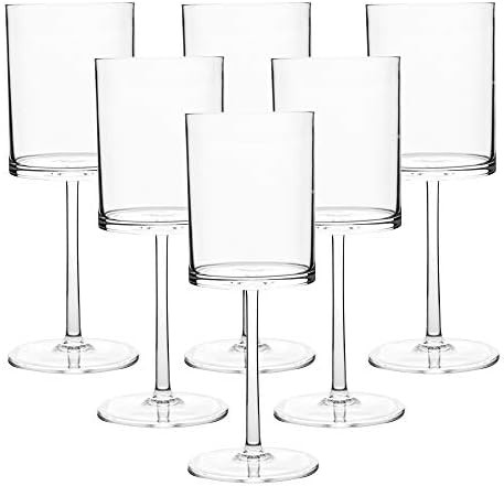 Classic Acrylic Premium Quality Plastic Tumblers |Set of Clear, 6 Each: 10-Ounce, Dishwasher Safe... | Amazon (US)