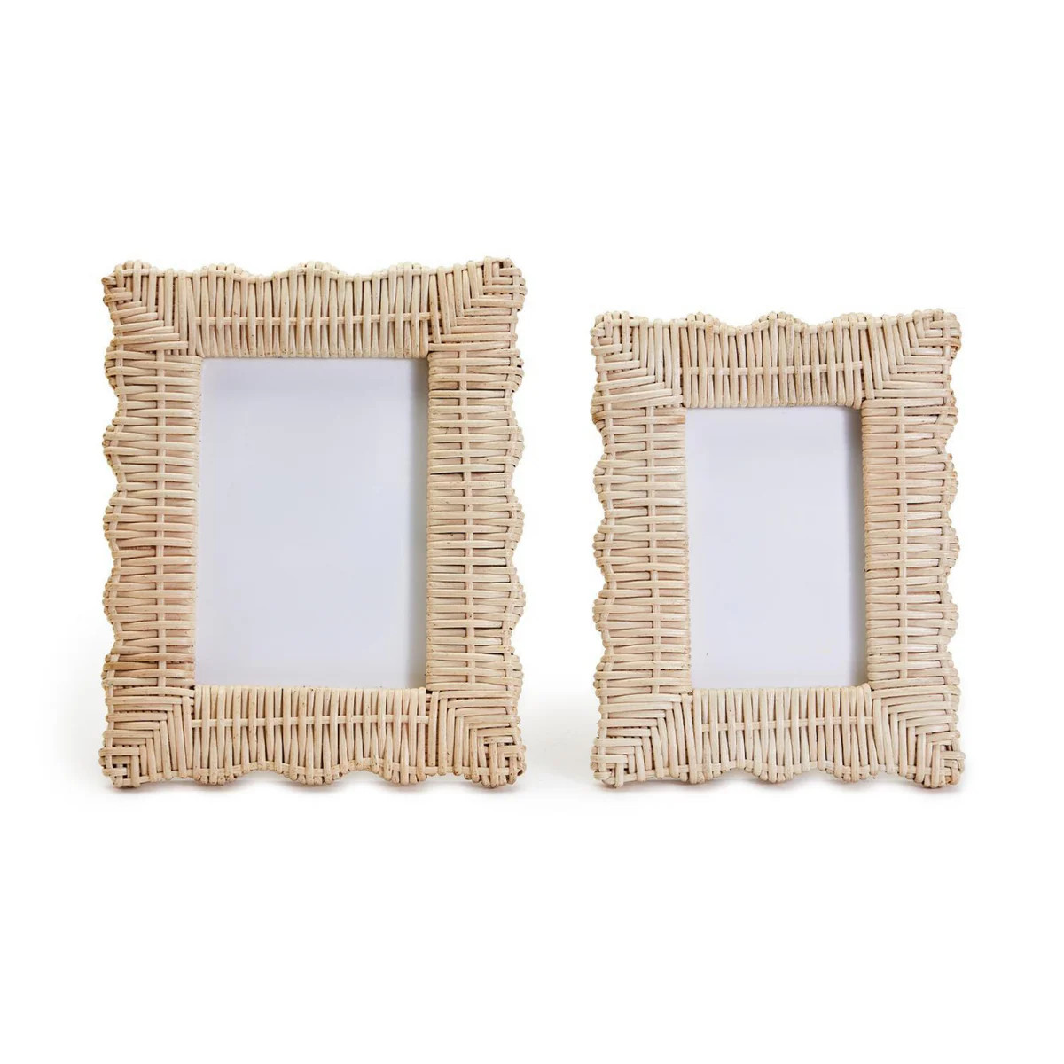 Set of Two Wicker Weave Photo Frames | The Well Appointed House, LLC