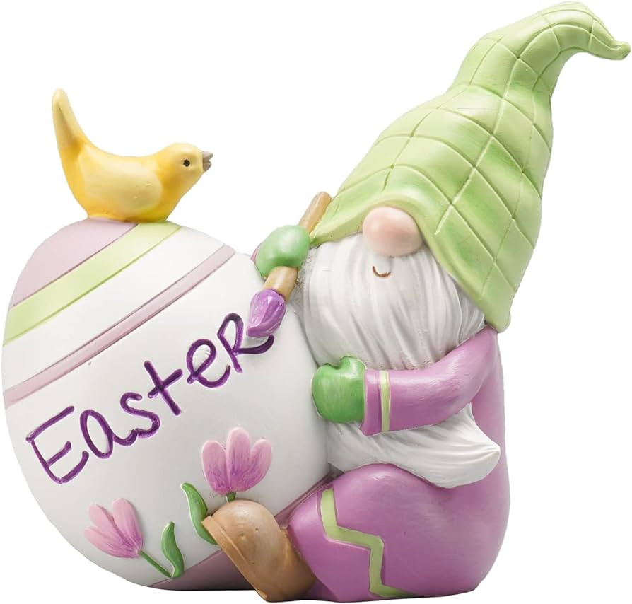 Newman House Studio Easter Gnomes-Decorations Spring Tabletop Ornaments - Spring Decor Resin Face... | Amazon (US)