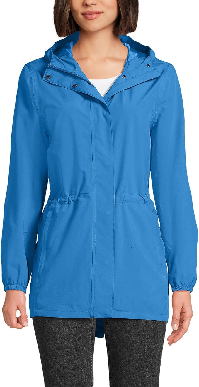 Lands' End Squall Packable Waterproof Raincoat | Amazon (US)