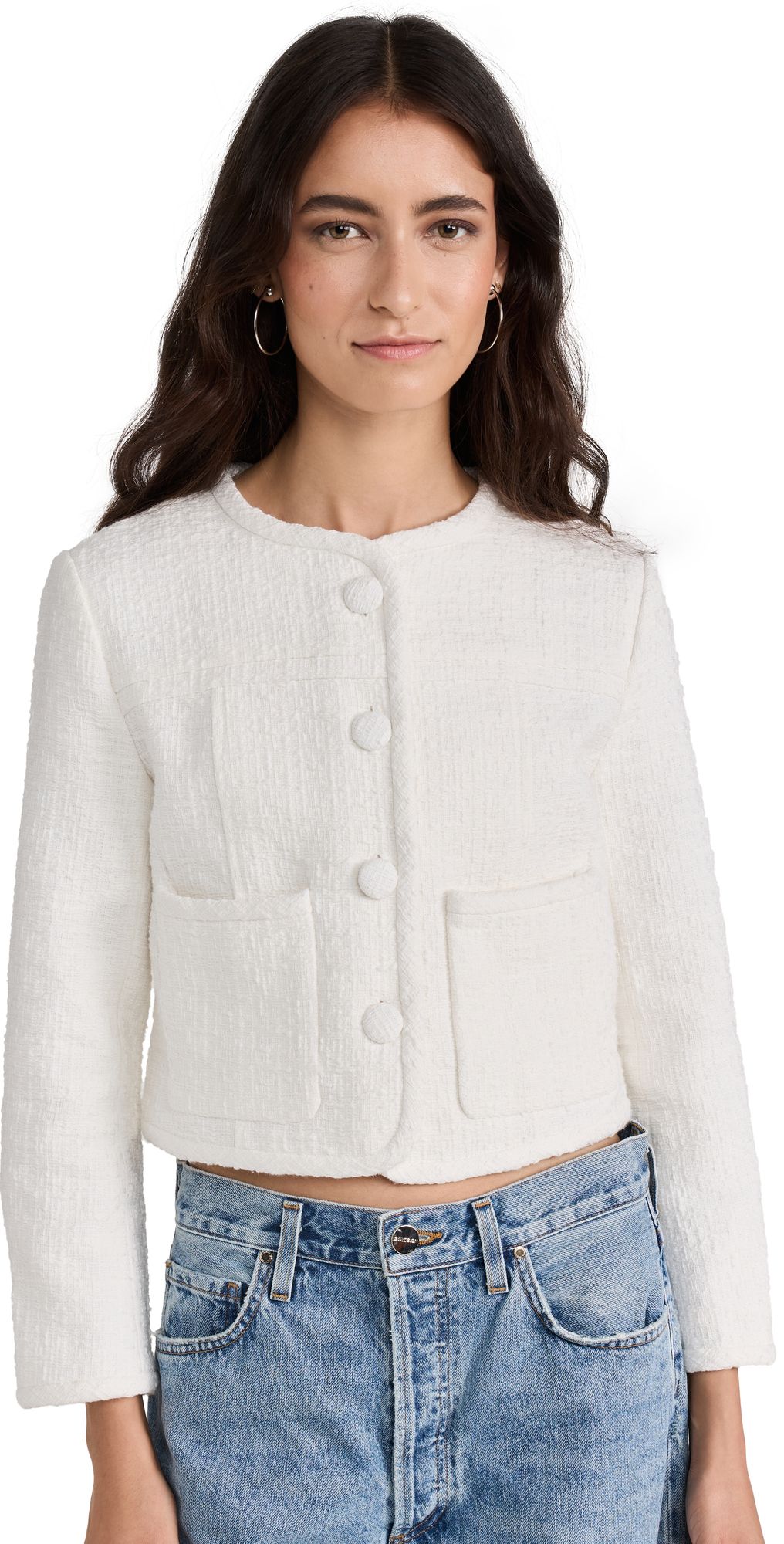 Proenza Schouler White Label Tweed Cropped Jacket | Shopbop