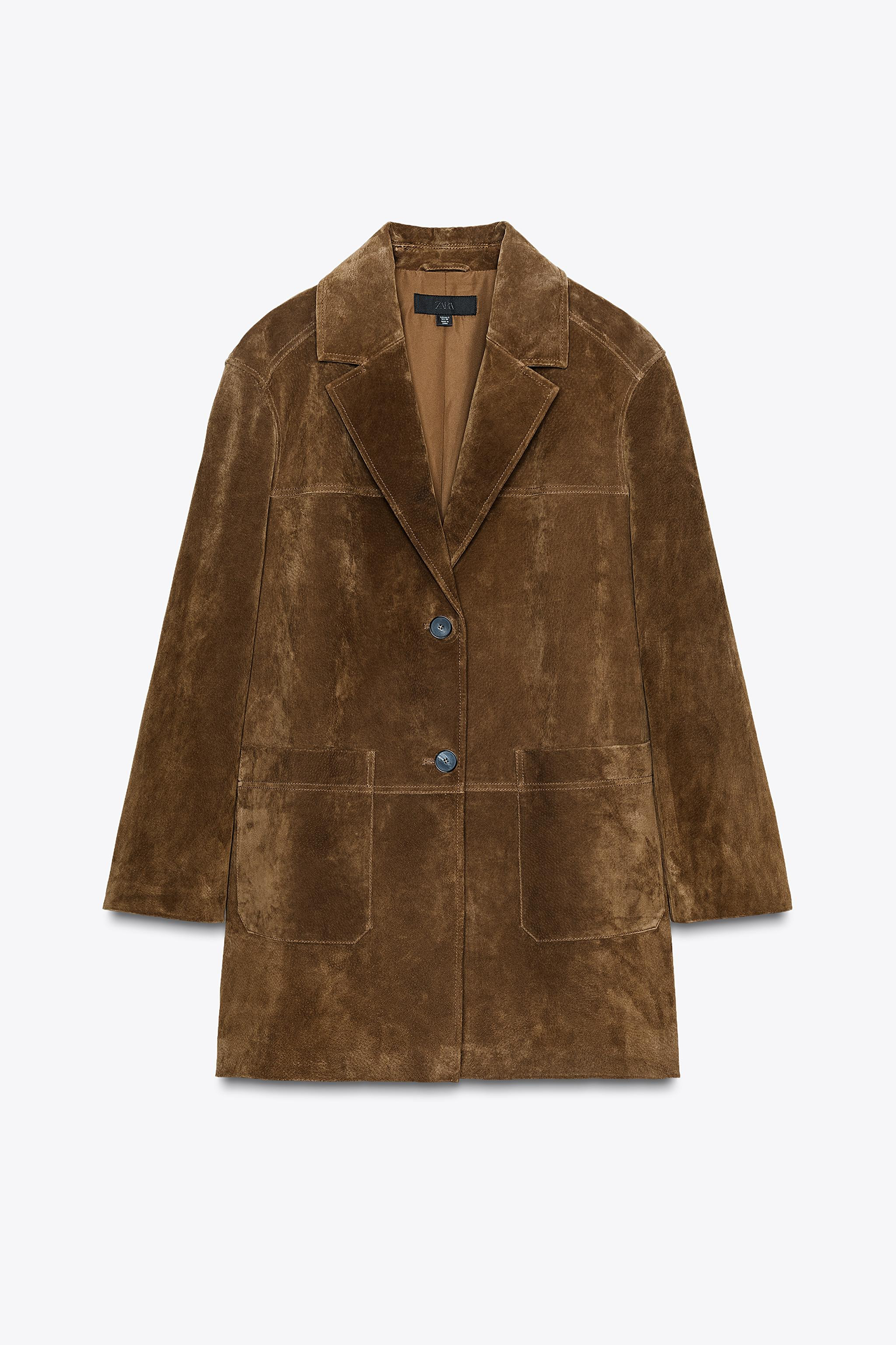 100% LEATHER LONG JACKET | Zara US