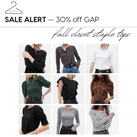🚨Sale Alert - 30% off these fall closet staples tops at GAP. #gap #outfitformulas

#LTKfindsunder50 #LTKSeasonal #LTKSale