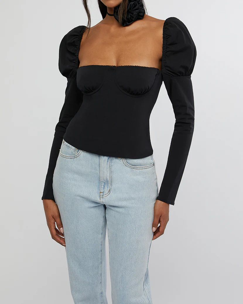 Long Sleeve Corset Top | We Wore What