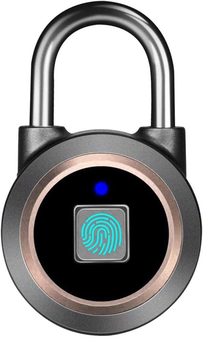 Fingerprint Padlock, Bluetooth Lock, Mobile APP, MEGAFEIS Smart Padlock with Keyless Biometric, W... | Amazon (US)