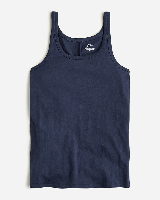 Scoopneck tank top in organic slub cotton | J. Crew US