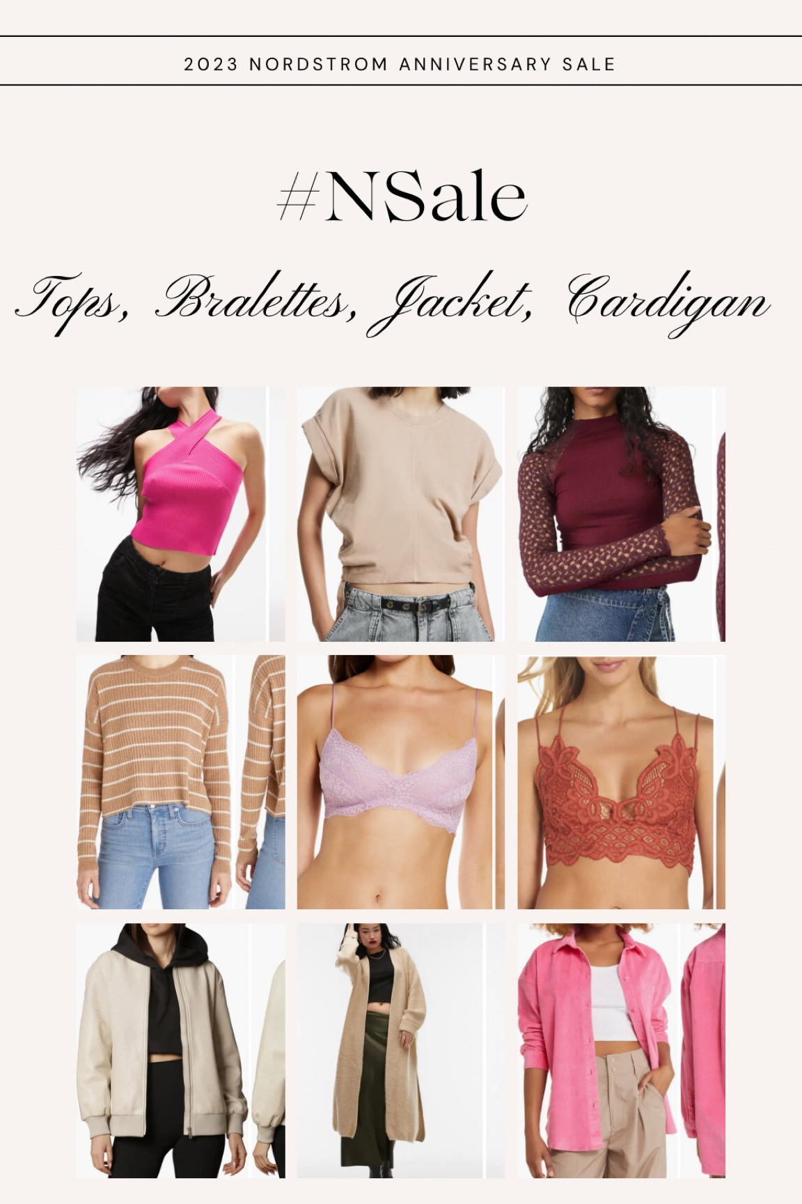 More of my Nordstrom Sale picks! Tops, bralettes, vegan leather jacket, long cardigan and corduroy schaket 🙌 

#LTKunder100 #LTKxNSale #LTKsalealert