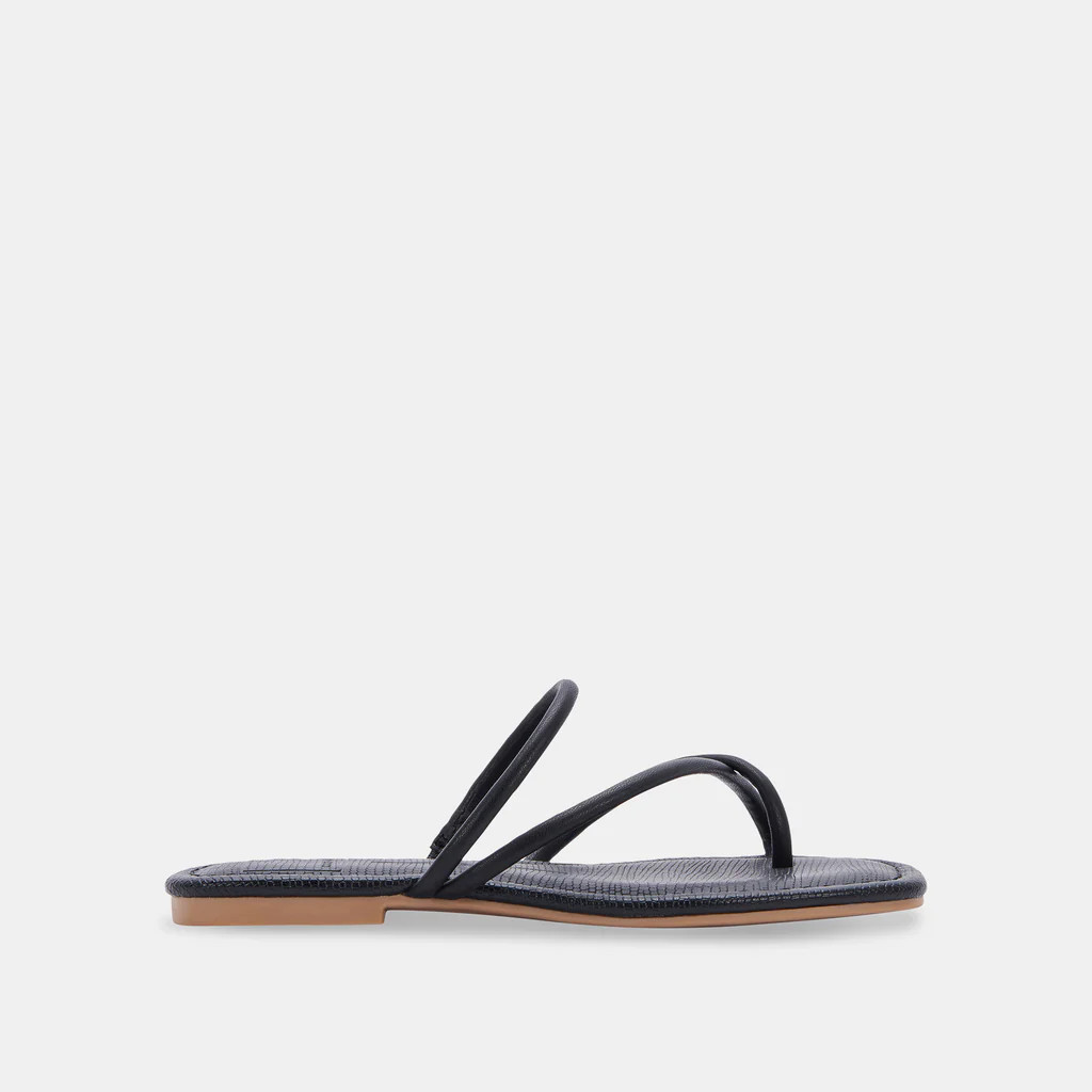 LEANNA SANDALS BLACK STELLA | DolceVita.com