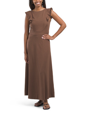 Flounce Trim Maxi Dress | TJ Maxx