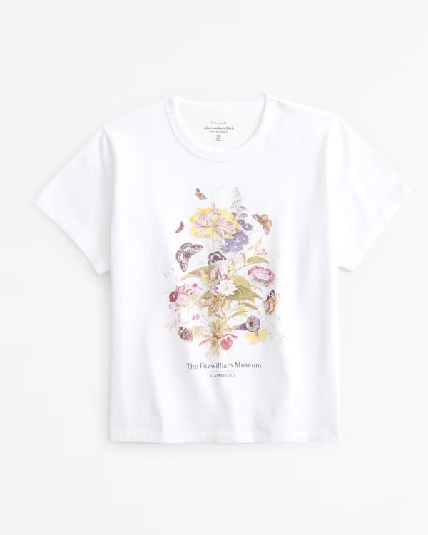 Women's Short-Sleeve Fitzwilliam Museum Graphic Skimming Tee | Women's New Arrivals | Abercrombie... | Abercrombie & Fitch (US)