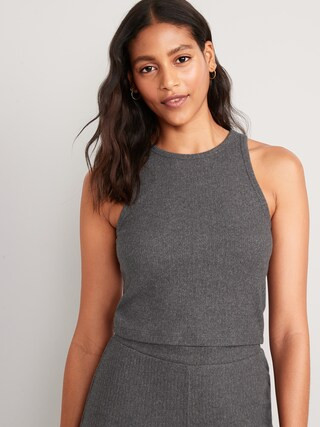 Cropped Rib-Knit Tank Top for Women | Old Navy (US)