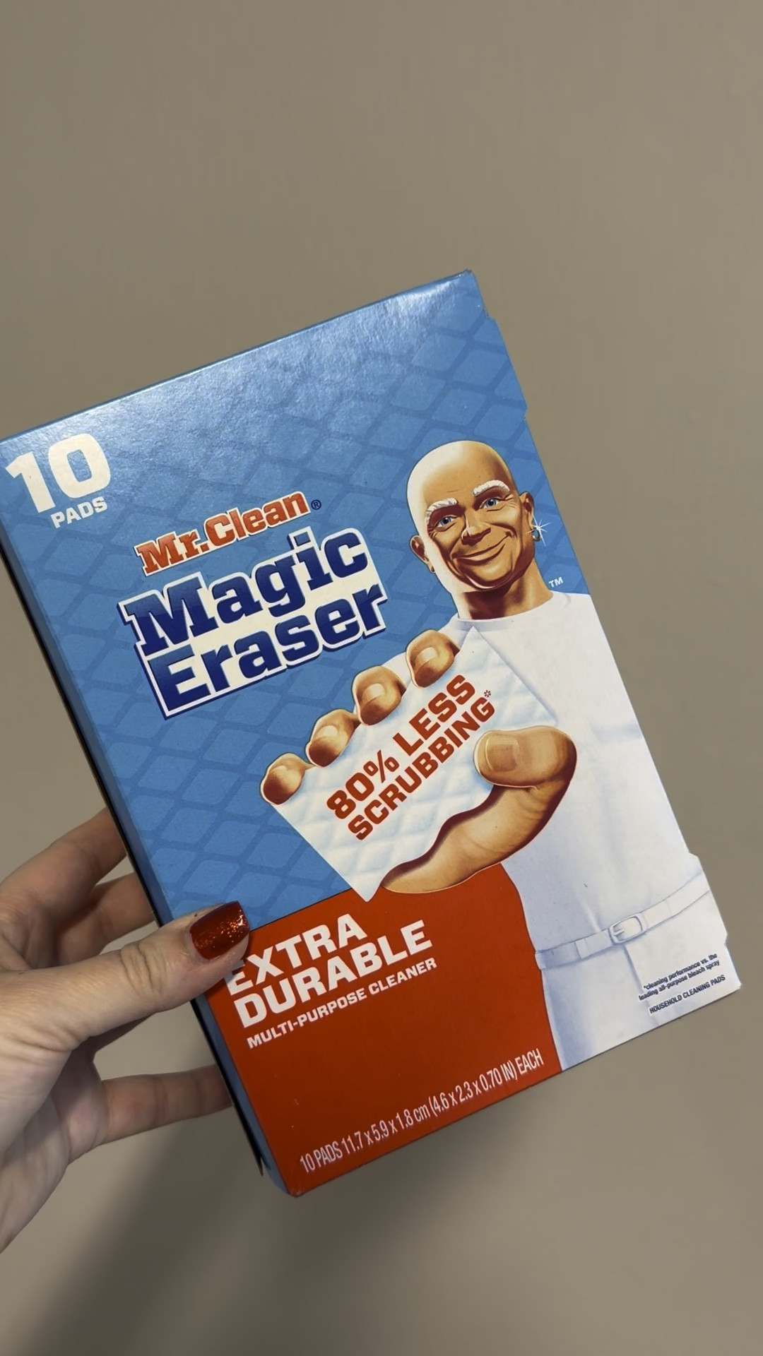 Target run for cleaning supplies always turns into a restock of my favorites!

I picked up the Mr. Clean Extra Durable Magic Eraser sponges for some deep cleaning to kick off the new year, and they’re a must for tackling tough, built-up messes. 

These extra durable magic erasers work amazing on walls, baseboards, doors, kitchen surfaces, and my kids bathroom grime without falling apart.

I’m linking all my favorite Magic Eraser sponges in my LTK because they’re essential for any home reset or deep clean. 

If you’re doing a New Year cleaning refresh, these are a must-have to add to your next cleaning supplies shopping list. 

#LTKmomlife #LTKHome #LTKKids
