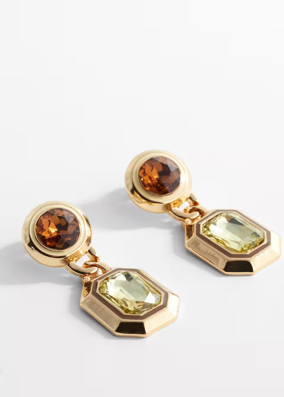 Faceted crystal earring -  Women | Mango USA | MANGO (US)