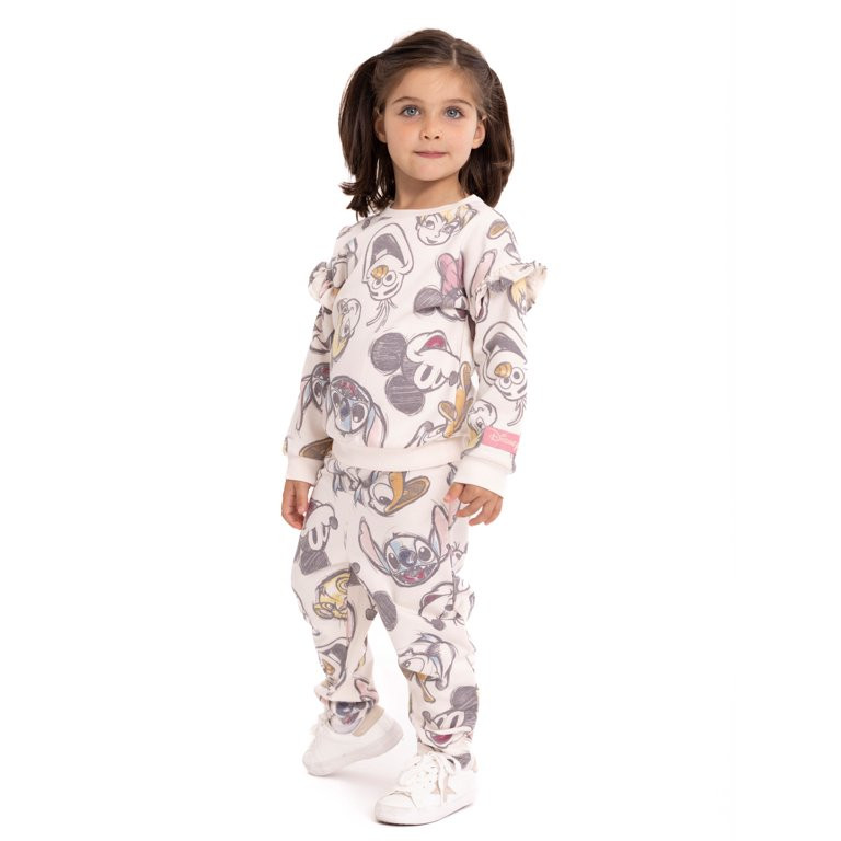 Disney 100 Toddler Girls Top and Leggings, 2-Piece Set, Sizes 12M-5T - Walmart.com | Walmart (US)
