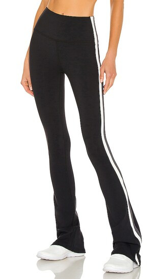 Raquel High Waist Flare Legging in Black, White, & Heather Grey | Revolve Clothing (Global)