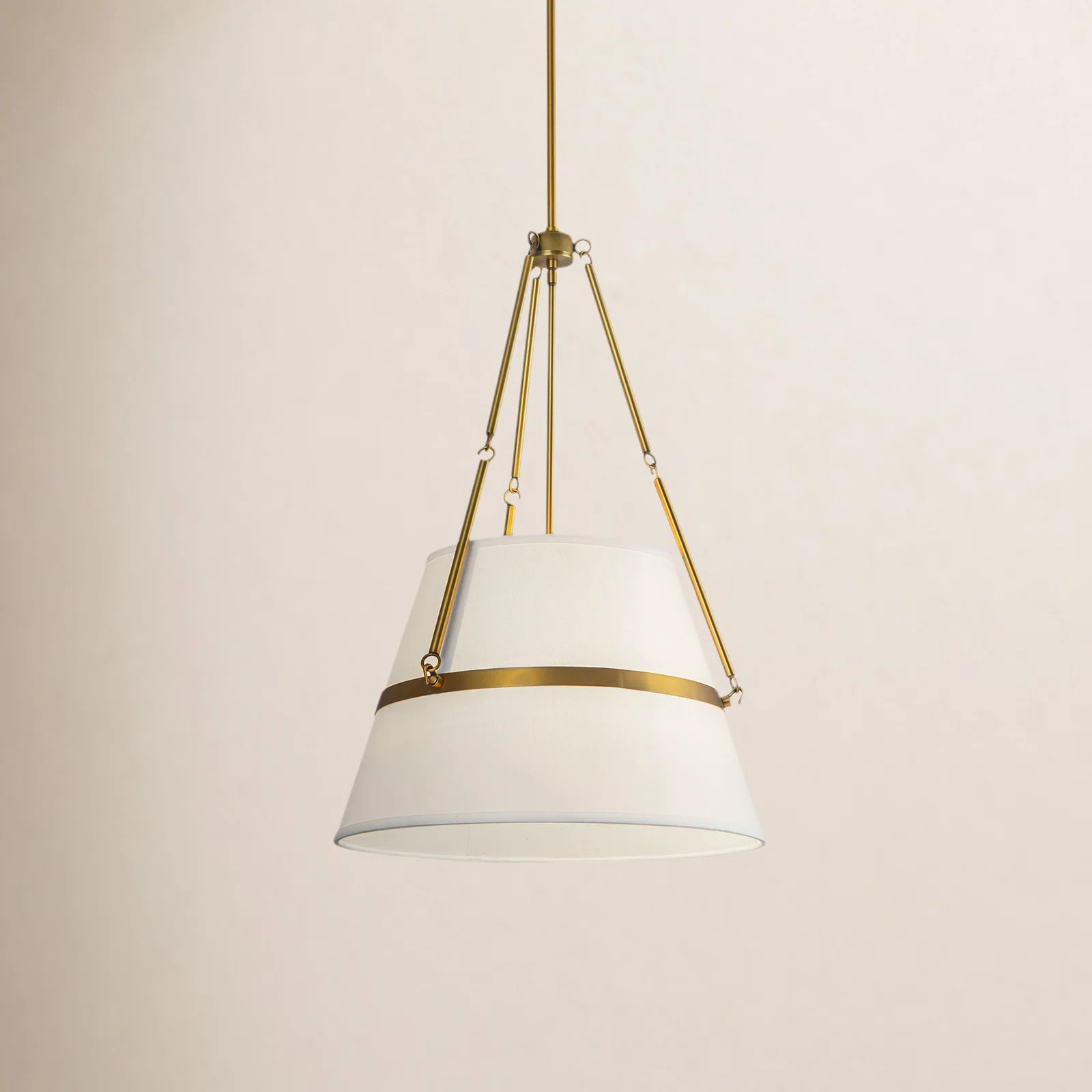 Oliver Single Light Linen Pendant | Birch Lane