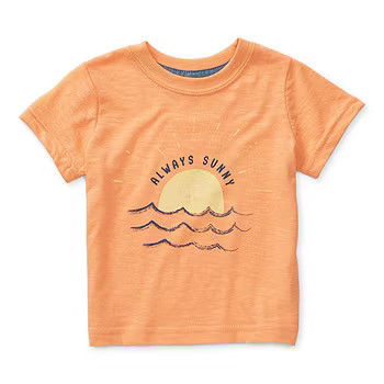 Okie Dokie Baby Boys Crew Neck Short Sleeve Graphic T-Shirt | JCPenney