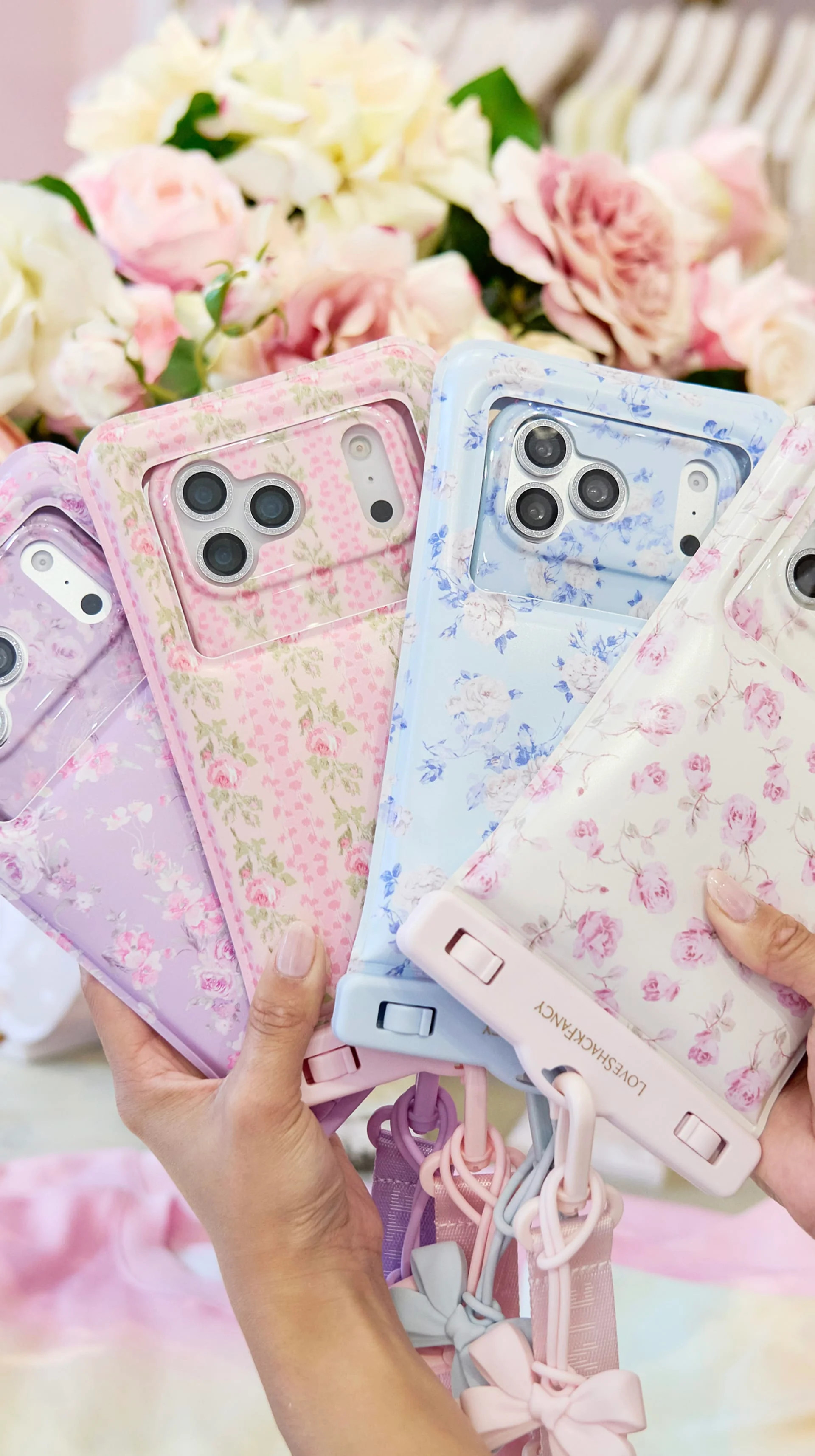 Case-Mate x LoveShackFancy Ribbon Rosa Flora MagSafe - iPhone 17 Pro Max | Case-Mate