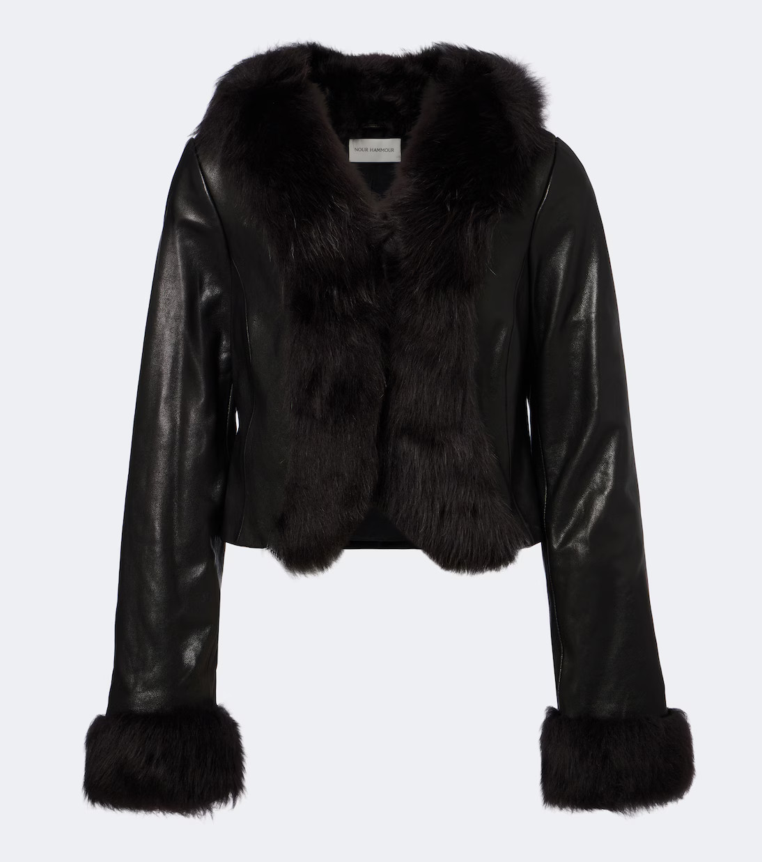 Sofie shearling-trimmed leather jacket | Mytheresa (US/CA)