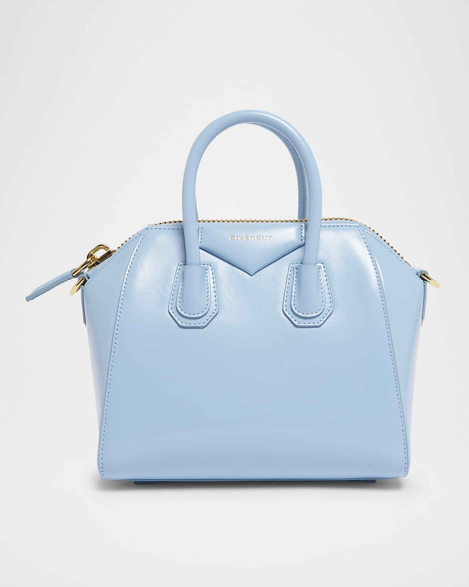 Antigona Mini Top-Handle Bag in Patent Leather | Neiman Marcus