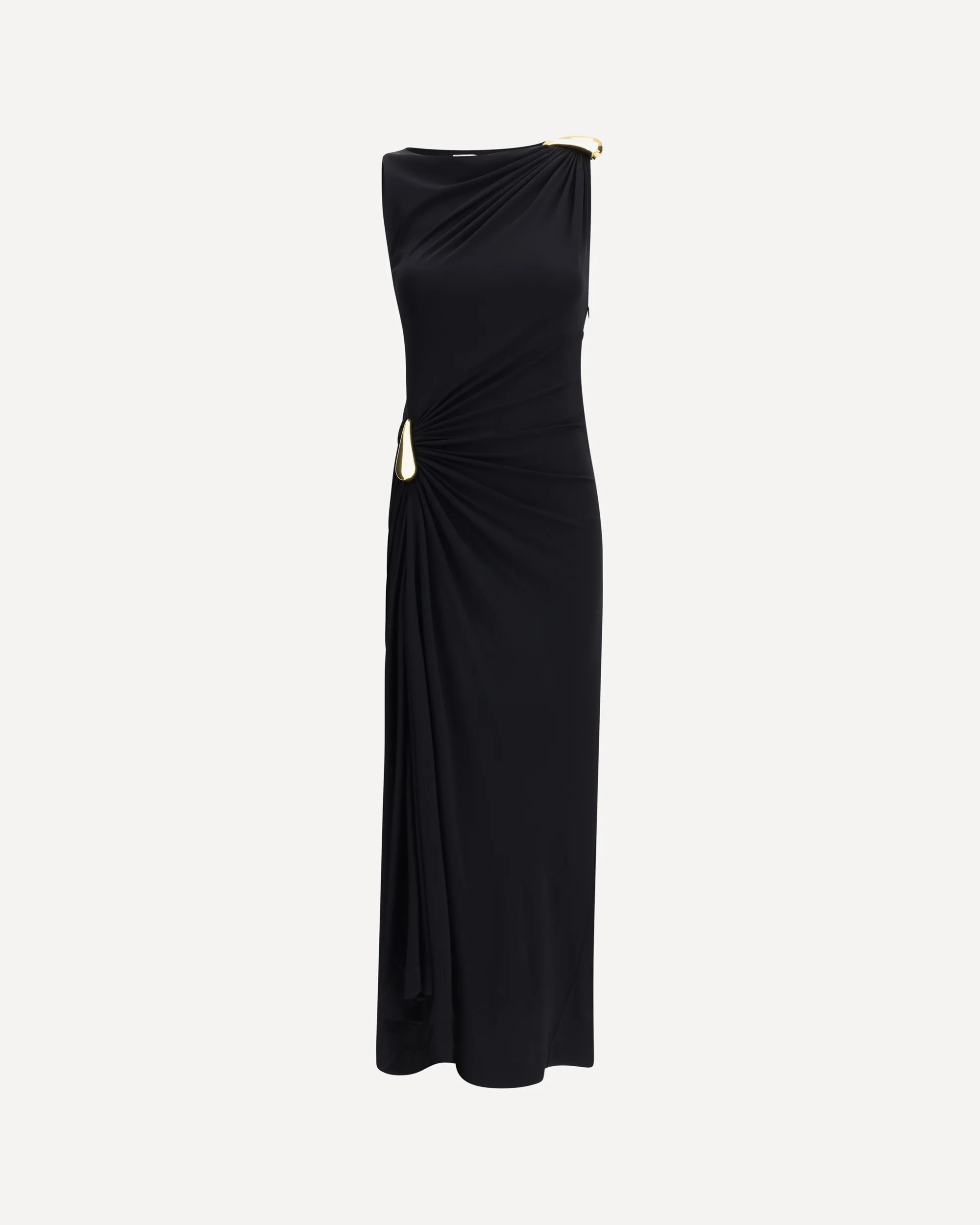 BOTTEGA VENETA Draped jersey Dress Female 40 | Base Blu