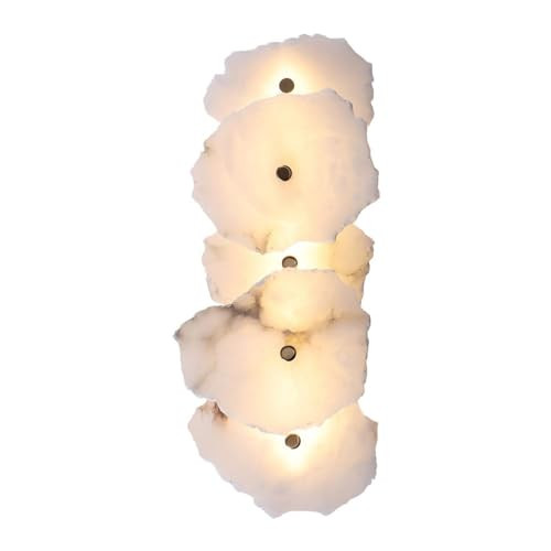 Modern Luxury Marble Wall Sconce Natural Stone White Alabaster Glass Wall Light Long Linear Bedsi... | Amazon (US)