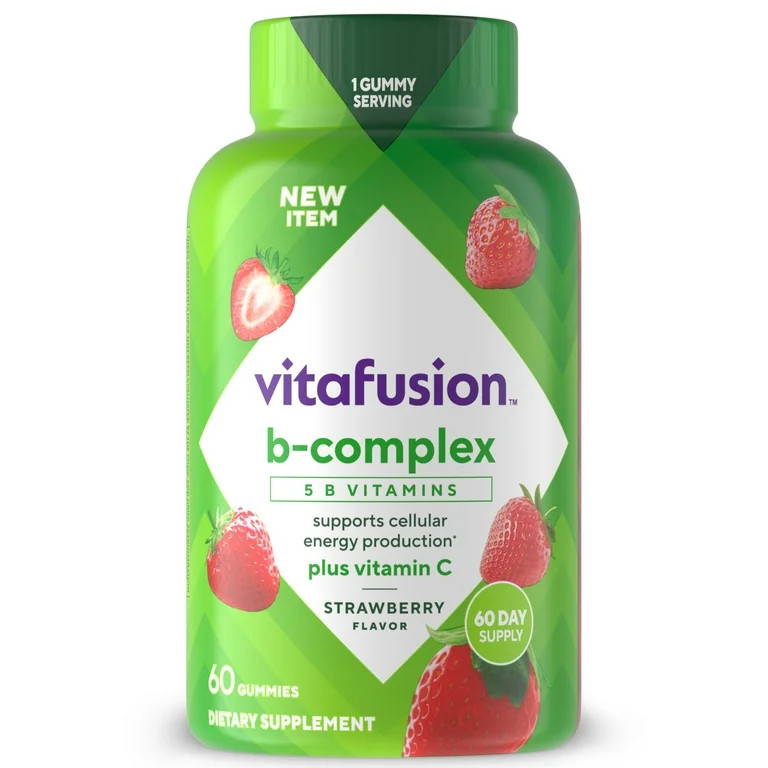 vitafusion B-Complex Gummy Dietary Supplements, with 5 B Vitamins to Support Cellular Energy Prod... | Walmart (US)