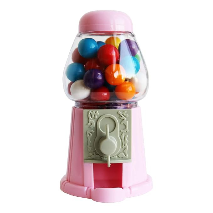 ModParty Pink Gumball Machine Kids Party Favors, Set of 6, Bubble Gum Mini Candy Dispenser (GUMBA... | Amazon (US)