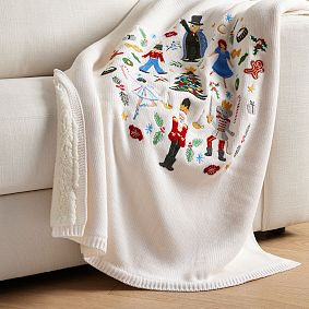 Rifle Paper Co. Nutcracker Throw | Pottery Barn Teen